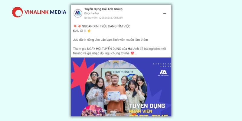 Mẫu content chạy quảng cáo Facebook hot trend